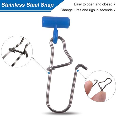 Fishing Sinker Slides High-Strength Braid Line Sinker Sliders with Duo-lock Snap Saltwater Heavy Duty Sinker Weights Connector for Catfish Striper Surf Fishing Rig in Saudi Arabia