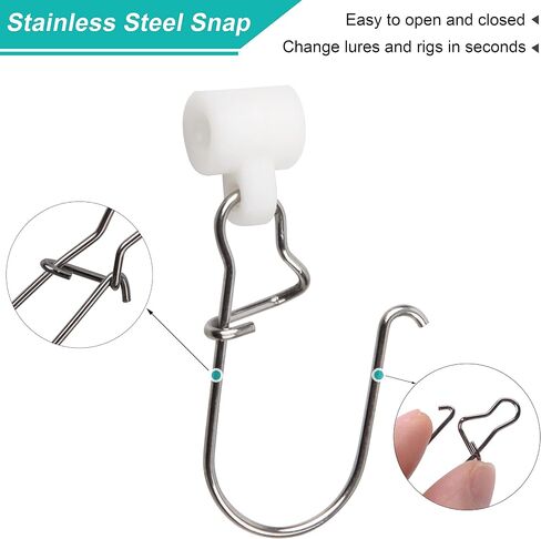 Fishing Sinker Slides High-Strength Braid Line Sinker Sliders with Duo-lock Snap Saltwater Heavy Duty Sinker Weights Connector for Catfish Striper Surf Fishing Rig in Saudi Arabia