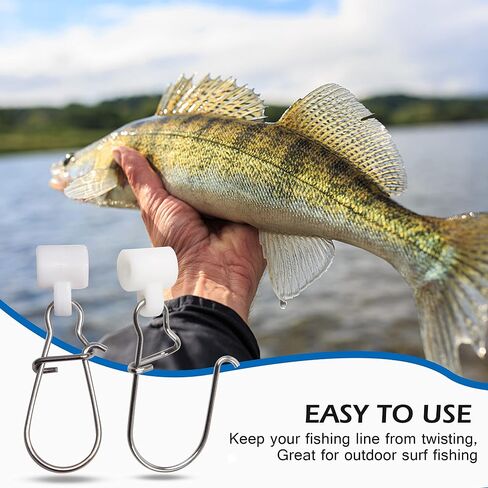 Fishing Sinker Slides High-Strength Braid Line Sinker Sliders with Duo-lock Snap Saltwater Heavy Duty Sinker Weights Connector for Catfish Striper Surf Fishing Rig in Saudi Arabia