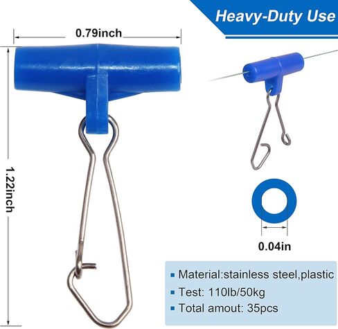 Fishing Sinker Slides High-Strength Braid Line Sinker Sliders with Duo-lock Snap Saltwater Heavy Duty Sinker Weights Connector for Catfish Striper Surf Fishing Rig in Saudi Arabia