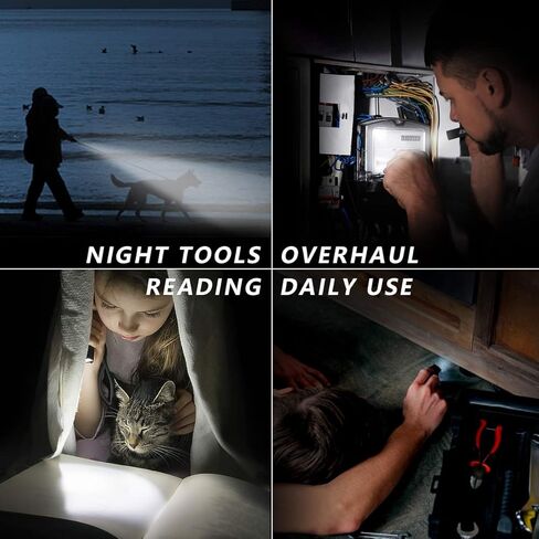 Mini Flashlight,Small Led Flashlight,Samll Handheld Rechargeable Mini EDC Flash Lights Tactical 4 Modes Waterproof Pocket Torch for Camping,Outdoor, Emergency, BigCheck Mini Flashlights【3 Pcs】 in Saudi Arabia