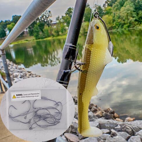 Weighted Swimbait Hooks, Swimbait Jig Heads with Twist Lock, Bass Fishing Hooks Soft Plastic Worm Weighted Fishing Hooks 1/0 2/0 3/0 4/0 5/0 in Saudi Arabia