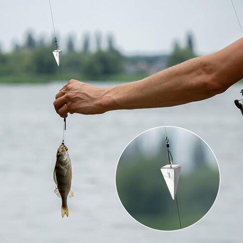 36 Pcs 1oz Pyramid Sinkers Fishing Weights Saltwater Fishing Weights Sinkers Fishing Gear Tackles for Ocean Saltwater Surf in Saudi Arabia