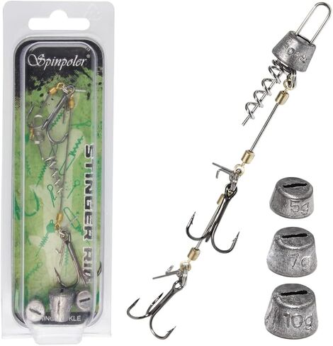 Fishing Hook Pike Stinger Rigs Multi-Depth Screw Rigging Kit with Sinker Weight for soft bait fishing lure swimbait shad in Saudi Arabia