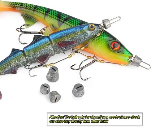 Fishing Hook Pike Stinger Rigs Multi-Depth Screw Rigging Kit with Sinker Weight for soft bait fishing lure swimbait shad in Saudi Arabia