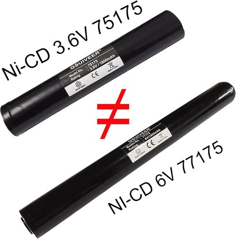 77175 NI-CD 6V 1800mAh Flashlight Battery Compatible with Streamlight 9926J,20175,15X1701, 201701,SL20L, SL-20LP,SL-20XLED SL-20XP-LED, UltraStinger, Superstinger(1 Pack) in Saudi Arabia