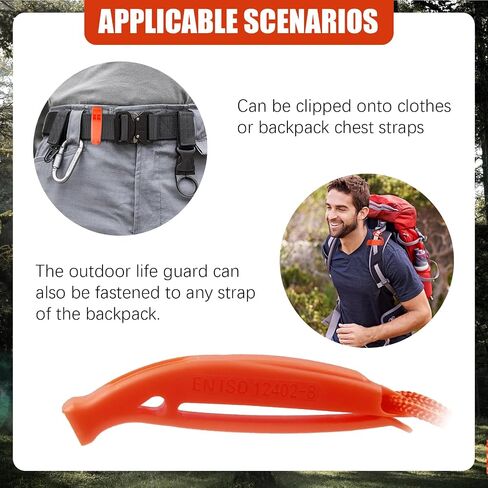Whistle Emergency, 6 Pack Super Shrill Loud Safety Whistle with Adjustable Reflective Lanyard Rescue Signaling Ideal for Boating Swimming Kayaking Water Survival Hiking, Camping Climbing in Saudi Arabia