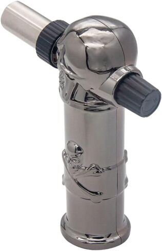 ولاعة غاز البوتان للمطبخ قابلة لإعادة الملء، شعلة ولاعة للطهي كريم برولي قابلة للتعديل للشواء - غاز البوتان غير متضمن (معدن مسدس) in Kuwait