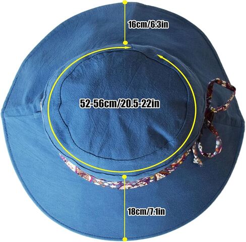 KXF Women Beach Sunhat Reversible Wide Brim Summer Sun Hat for Women Foldable Packable UPF 50+ Beach Sun Cap in Saudi Arabia