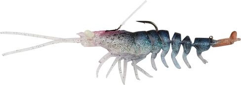 طعم صيد السمك Savage Gear 3D Shrimp Weedless V2، 1/4 أونصة، ذهبي، ملامح واقعية، ألوان وحركة، بناء متين 12X، خطاف صيد عالي التحمل، خشخشة مدمجة، رائحة مملوءة in Saudi Arabia