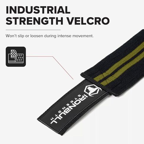 Knee Wraps for Weightlifting - 80" Elastic Knee Straps for Squats and Weight Lifting - Lifting Knee Wraps for Strength & Compression Wrap - Knee Support for Squatting, Powerlifting, Gym in Saudi Arabia