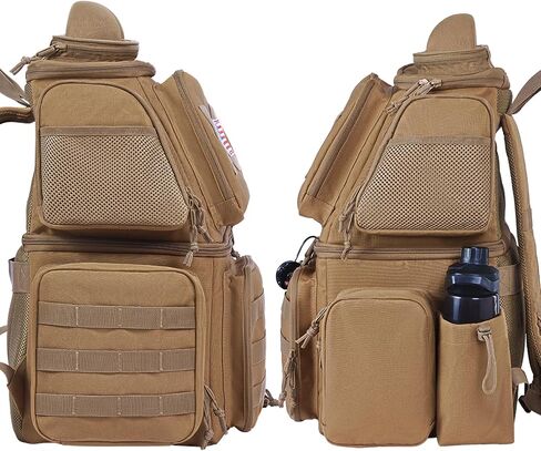 Tactical Pistol Backpack Gun Case 6 Pistol Cases with 11x Magazine Slots in Saudi Arabia
