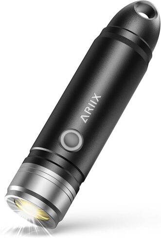 Super Bright Outdoor EDC Mini Keychain Led Flashlight High 650 Lumens,Waterproof Rechargable Small Torch for Camping and Emergency,Best Gifts for You in Saudi Arabia