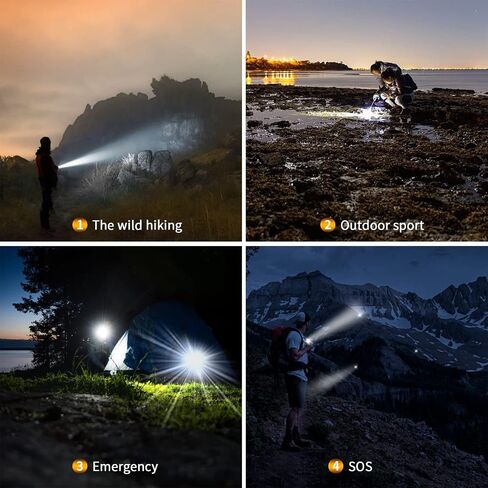 Super Bright Outdoor EDC Mini Keychain Led Flashlight High 650 Lumens,Waterproof Rechargable Small Torch for Camping and Emergency,Best Gifts for You in Saudi Arabia