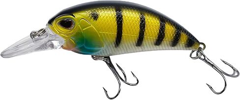 Fishing Lures Hard Bait Deep Diving Swimbait Crankbait Topwater Lures with Treble Hooks 3D Eyes for Bass Trout Freshwater and Saltwater Depth 1-1.5m Weight 14.5g in Saudi Arabia