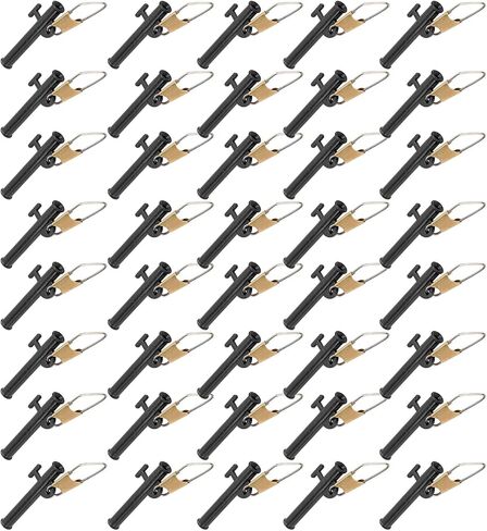 40 Pcs/ 4 Bags Fishing Line Sinker Slides Catfishing Rig with Metal Snaps ABS Slider Clip Connector Kit for Fishing Tackle in Saudi Arabia