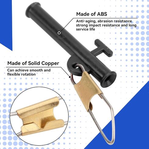40 Pcs/ 4 Bags Fishing Line Sinker Slides Catfishing Rig with Metal Snaps ABS Slider Clip Connector Kit for Fishing Tackle in Saudi Arabia