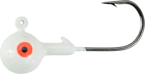 1/4-1oz White Ball Jig Heads - 10 Pack - 5 Sizes to Choose from in Saudi Arabia
