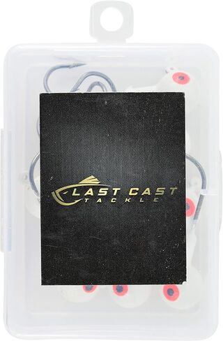 1/4-1oz White Ball Jig Heads - 10 Pack - 5 Sizes to Choose from in Saudi Arabia