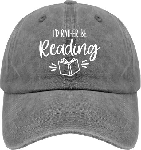 Book Lover Baseball Caps I'd Rather Be Reading Dad Hats, Vintage Hat for Women in Saudi Arabia