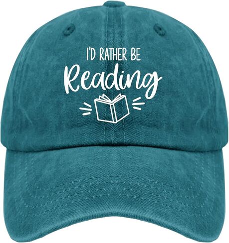 Book Lover Baseball Caps I'd Rather Be Reading Dad Hats, Vintage Hat for Women in Saudi Arabia