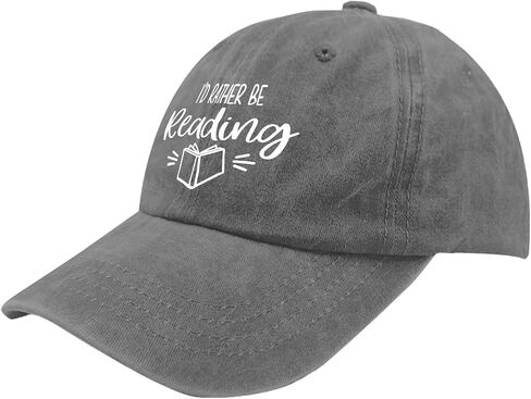 Book Lover Baseball Caps I'd Rather Be Reading Dad Hats, Vintage Hat for Women in Saudi Arabia