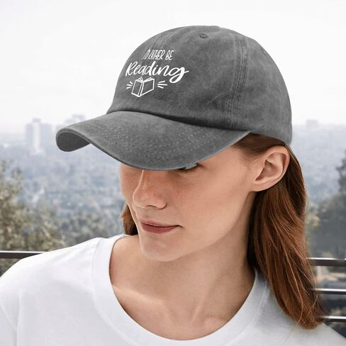 Book Lover Baseball Caps I'd Rather Be Reading Dad Hats, Vintage Hat for Women in Saudi Arabia