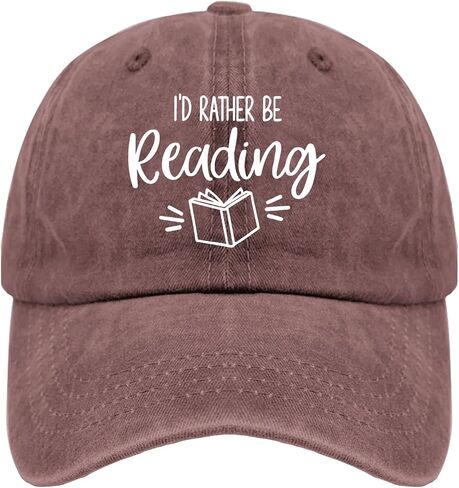 Book Lover Baseball Caps I'd Rather Be Reading Dad Hats, Vintage Hat for Women in Saudi Arabia