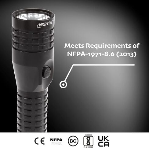 Nightstick NSR-9614XL مصباح يدوي معدني قابل لإعادة الشحن/حجم شخصي، أسود in Saudi Arabia