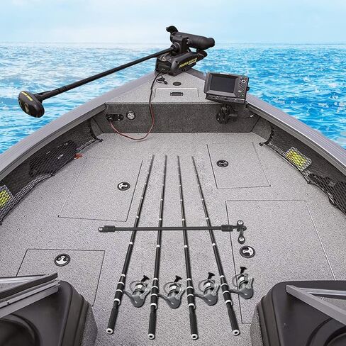 hlgree 9.8 أقدام قابل للتعديل حامل حزام قضيب الصيد، أشرطة حامل قضيب التعادل لأسفل مع حلقات سطح السفينة وسادة العين لصيد قوارب الكاياك، حزام عمود الصيد، قضيب تامر قضيب تثبيت حزام حفظ التعادل - 1/4 بوصة in Kuwait