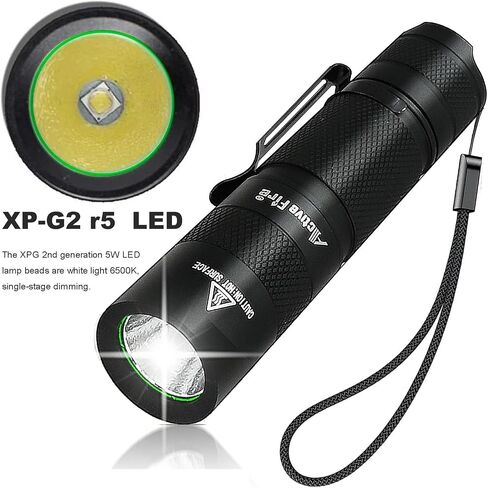 شعلة جيب صغيرة بقلم AA، شعلة LED بسلسلة مفاتيح مقاومة للماء فائقة السطوع، شعلة محمولة مع مشبك، تعمل ببطاريات AA أو 14500، شعلة LED للقراءة الليلية أو الإضاءة اليومية in Saudi Arabia