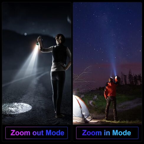 10 قطع مصباح يدوي LED زوومابلي ضوء فلاش مشرق مشاعل صغيرة مصباح جيب صغير مصباح يدوي مقاوم للماء مشاعل محمولة 3 أوضاع للتخييم والجري والطوارئ والاستخدام الخارجي in Kuwait