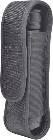 DIHOOTL Flashlight Holster, Tactical Molle Flashlight Holder Pouch with Stretchy Safety Tether Suitable for 5.5"-7" Flashlights Black in Saudi Arabia