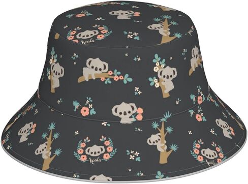 Cute Panda Bucket Hat for Women Men Teens Double-Side-Wear Reversible Summer Beach Sun Hat Packable Fisherman Cap in Saudi Arabia