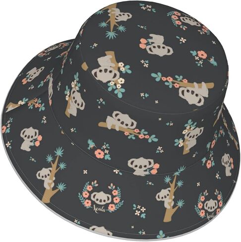 Cute Panda Bucket Hat for Women Men Teens Double-Side-Wear Reversible Summer Beach Sun Hat Packable Fisherman Cap in Saudi Arabia