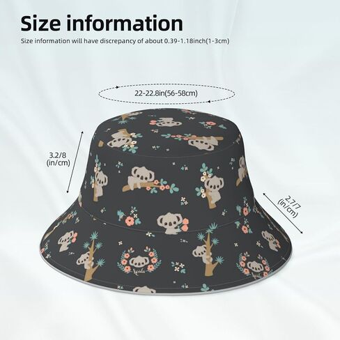 Cute Panda Bucket Hat for Women Men Teens Double-Side-Wear Reversible Summer Beach Sun Hat Packable Fisherman Cap in Saudi Arabia
