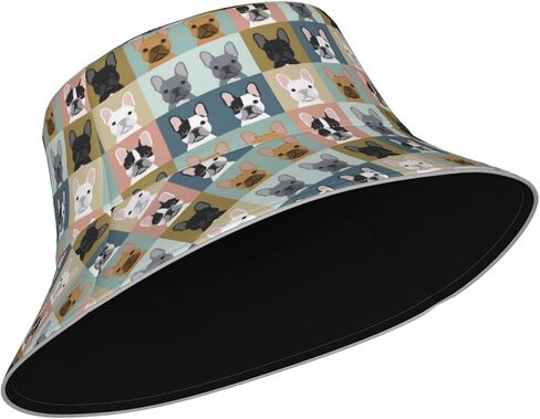 Cute Panda Bucket Hat for Women Men Teens Double-Side-Wear Reversible Summer Beach Sun Hat Packable Fisherman Cap in Saudi Arabia