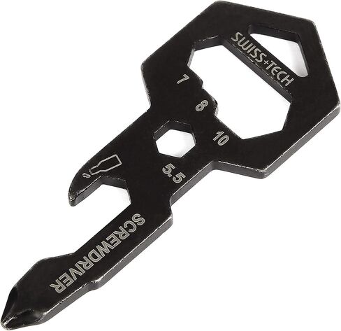 SWISS+TECH ST029017 8-in-1 Every Day Carry (EDC) Multi-Tool, w/Carabiner Clip (Single Pack) in Kuwait