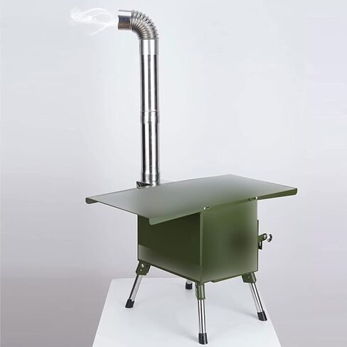 Wood Stove Pipe 3pcs Thickened 2.36inch Camping Stovepipe Chimney Flue 15.74in/40cm in Saudi Arabia