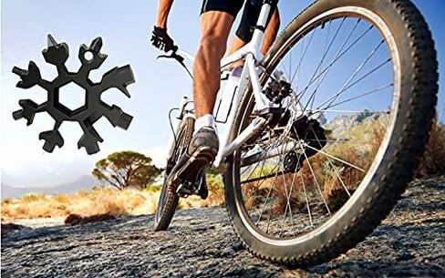 18-in-1 Stainless Steel Snowflake Keychain Multi-Tool Portable Keychain Screwdriver Bottle Opener Tool for Outdoor Camping Gift for Valentine's Day, Birthday, and Happy New Year (Multi 6 PACK) in Saudi Arabia