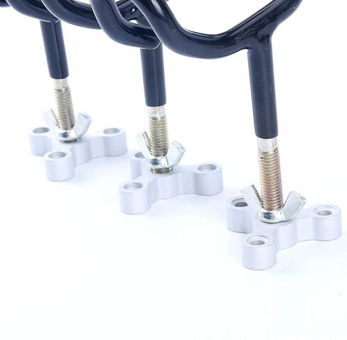 Amarine Made 8-Pack 20 درجة حامل قضيب زاوية فولاذي مع قاعدة تثبيت مترية M10x1.5 خيط مطلي بقضيب فولاذي من مادة PVC مغموسة حاملات قصبة الصيد للقارب in Saudi Arabia