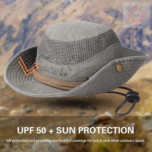 4 Pcs Wide Brim Sun Hat UPF 50 Bucket Fishing Hat Breathable Cotton Embroidery Jungle Hat Foldable Sun Protection Safari Boonie Cap for Men Women Summer Outdoor, 57-61cm, 4 Colors Multicolor in Saudi Arabia