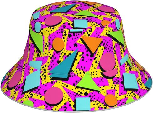 Fox Pattern Bucket Hat for Women Men Teens Double-Side-Wear Reversible Summer Beach Sun Hat Packable Fisherman Cap in Saudi Arabia