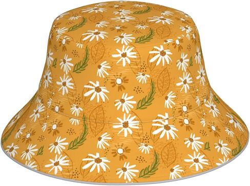 Fox Pattern Bucket Hat for Women Men Teens Double-Side-Wear Reversible Summer Beach Sun Hat Packable Fisherman Cap in Saudi Arabia