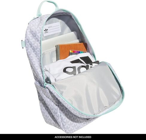 adidas Originals Graphic Backpack, Monogram AOP-Black, One Size in Saudi Arabia