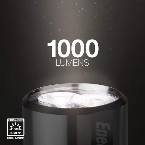مصابيح LED قابلة لإعادة الشحن من إنرجايزر، مصابيح فلاش عالية الطاقة، 1000+ لومن، مقاومة للماء، هيكل معدني عالي التحمل، كابل USB متضمن in Saudi Arabia