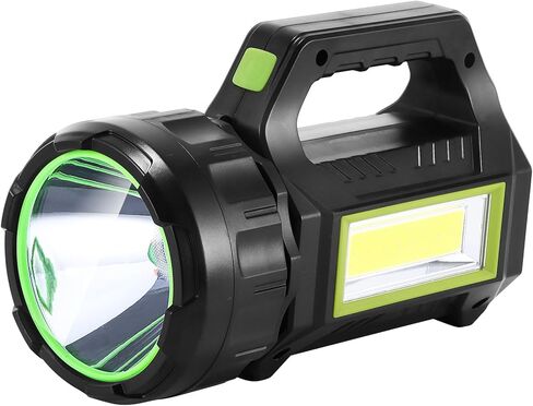 أضواء كاشفة قابلة لإعادة الشحن، مصباح يدوي LED فائق السطوع، مصباح يدوي قابل لإعادة الشحن، 1000 لومن وضعين، كشاف LED 2400 مللي أمبير في الساعة، مصباح يدوي USB محمول، فانوس LED للتخييم في الهواء الطلق، مصباح يدوي للطوارئ in Kuwait