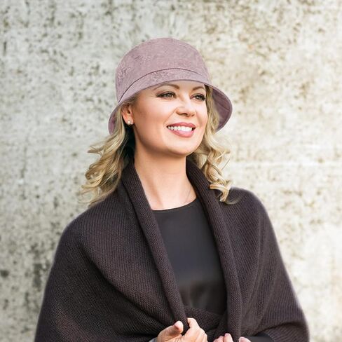 Women's Foldable 1920s Vintage Cloche Bucket Hat Lady Bowler Caps Church Tea Party Sun Hats in Kuwait