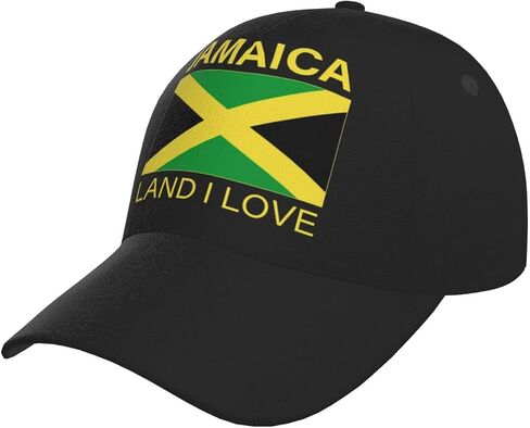 Cute Jamaica Flag Baseball Cap for Men Women Jamaican Trucker Hat Adjustable Snapback Baseball Hat in Saudi Arabia