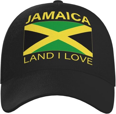 Cute Jamaica Flag Baseball Cap for Men Women Jamaican Trucker Hat Adjustable Snapback Baseball Hat in Saudi Arabia